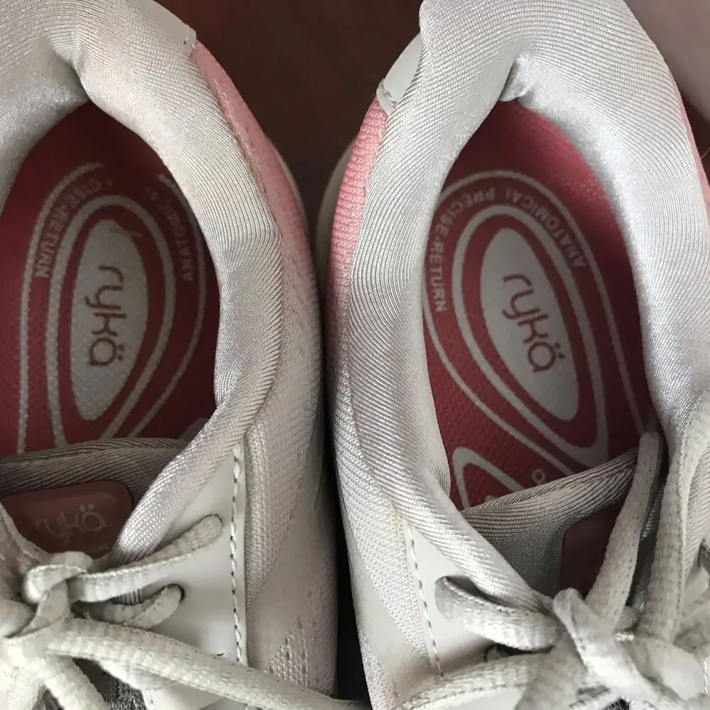 Ryka Women's 6 6M Pink & Gray Ombre Devo Plus 2 Running Walking Athletic Shoes